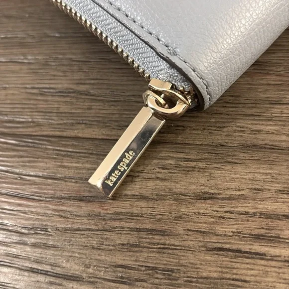 EUC [kate spade] Powder Light Blue Continental Zip-Around Long Wallet - Picture 10 of 14